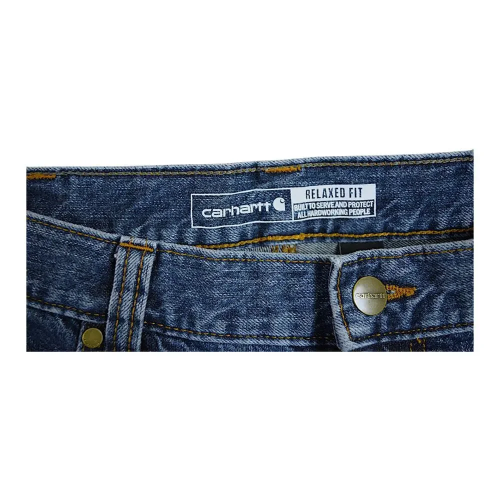 Carhartt Men's Relaxed Fit Blue Denim Jeans Medium‎ Wash 34x32